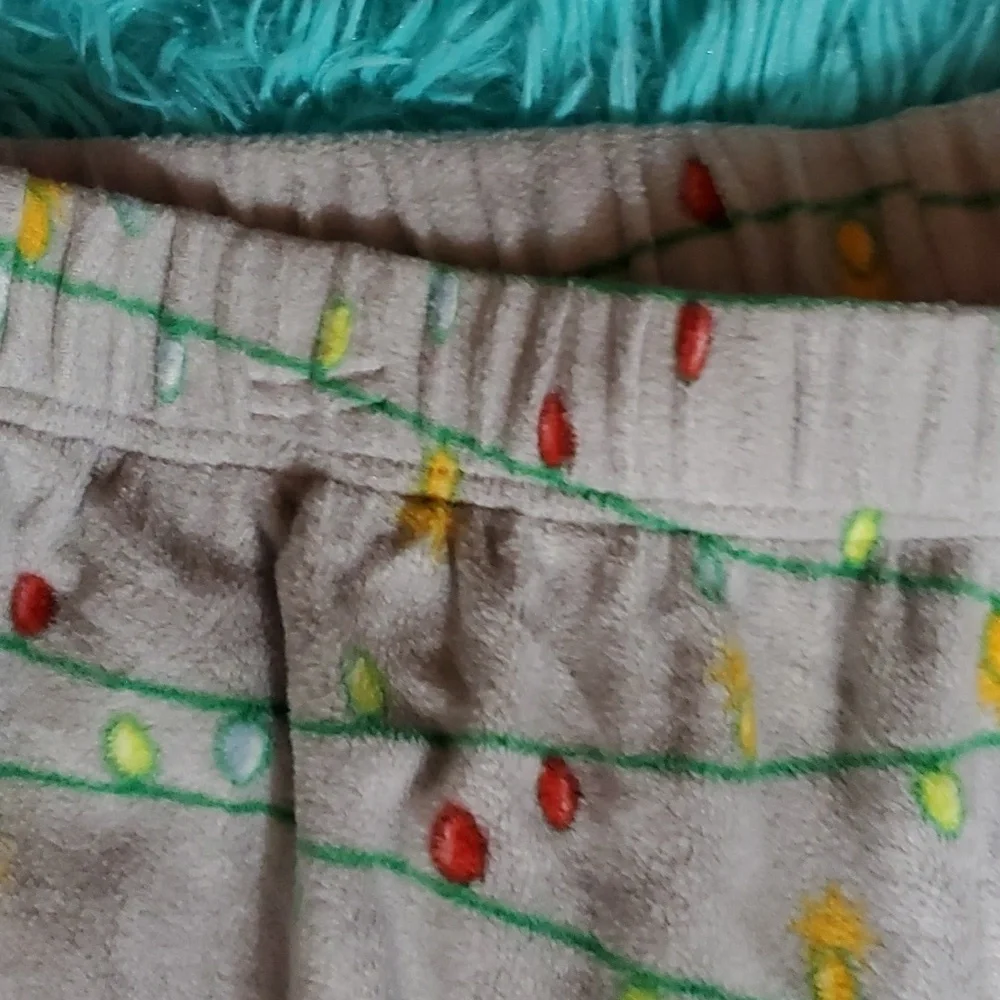 Abound Flannel Christmas Lights 2PC Pajama Set